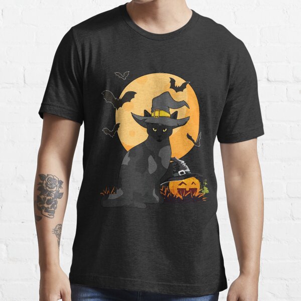 Halloween Cat Haunted Gift Essential T-Shirt
