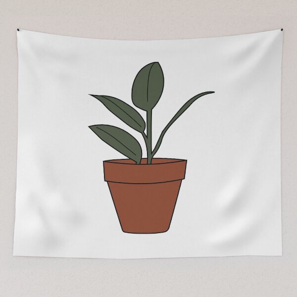 Item preview, Dark Green House Plant in a Terra Cotta Pot designed and sold by elmma design.