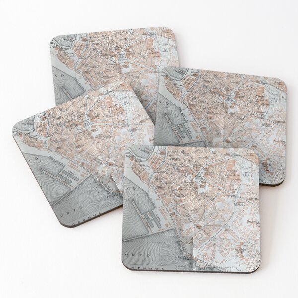 Item preview, Genoa, Italy map, 1800s Italian antique map, Genova Italia designed and sold by djrunnels.