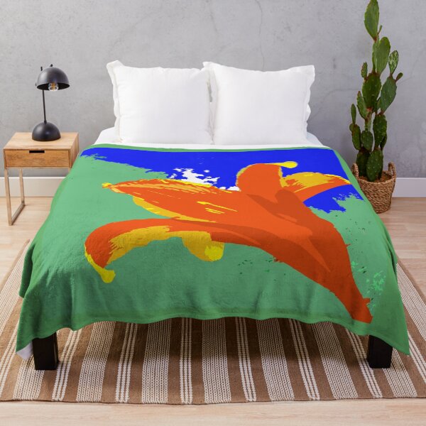 Item preview, Daylily in orange, blue, green, digitally modified photo designed and sold by djrunnels.