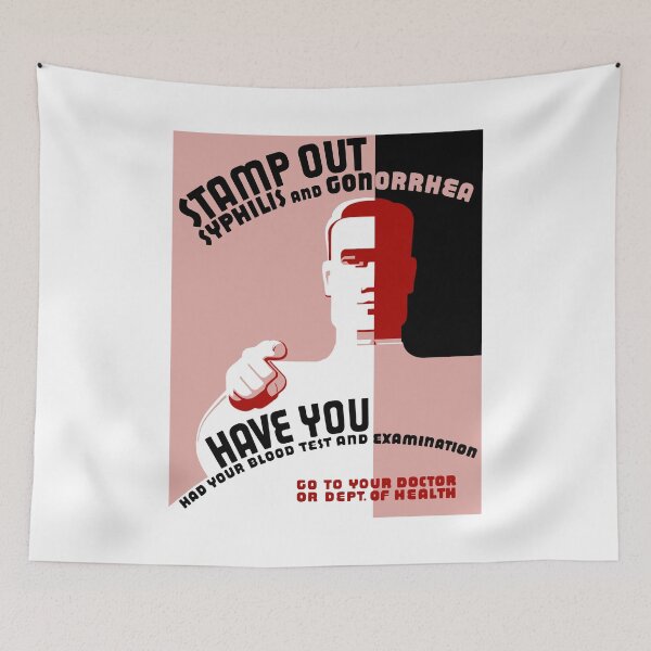 Item preview, Stamp Out Syphilis And Gonorrhea -- WPA designed and sold by warishellstore.