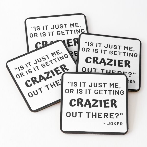 Item preview, Joker Movie Quote Black designed and sold by SpiffyD.