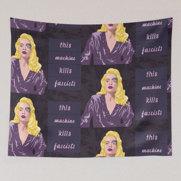 Item preview, This Machine Kills Fascists designed and sold by TheLunaMoth.