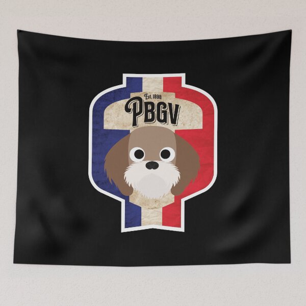 Item preview, PGBV - Distressed French Petit Basset Griffon Vendeen Beer Label Design designed and sold by DoggyStyles.