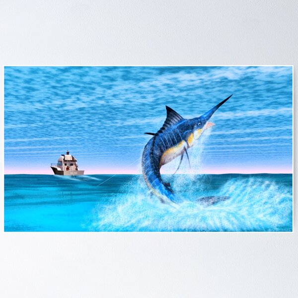 Sportfishing Boat in the Islands Poster for Sale by FishingNation