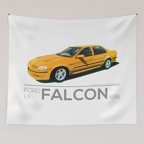 Item preview, Ford EF Falcon XR6 Yellow - Enthusiast Series designed and sold by Heartwall.