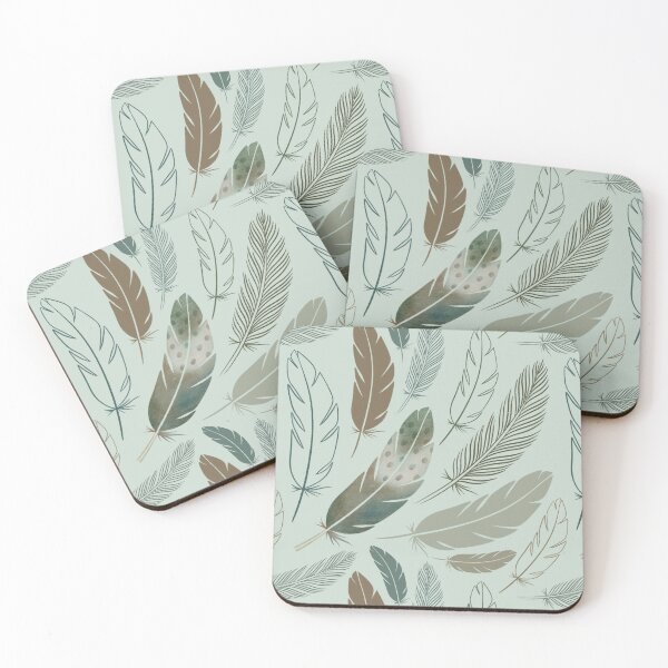 Item preview, Green palette feathers designed and sold by hicirce.