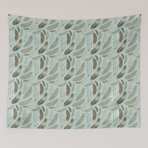 Item preview, Green palette feathers designed and sold by hicirce.