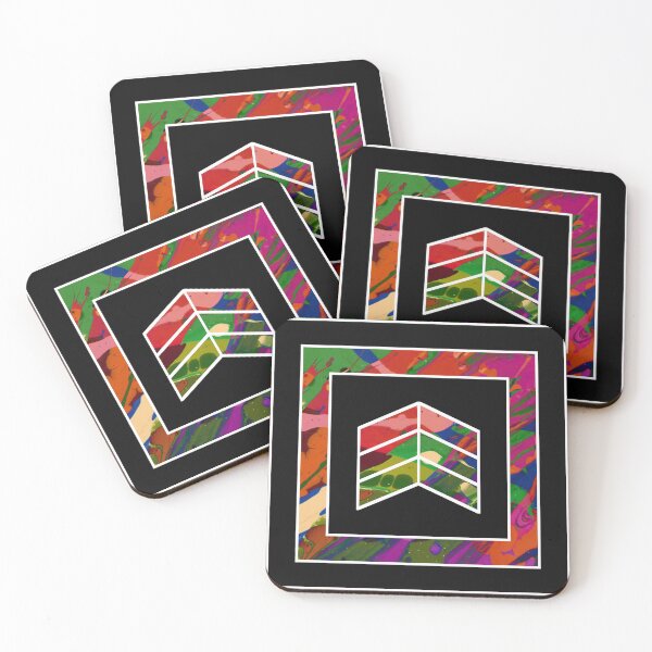 Item preview, Geometric Fluidity - Abstract, colorful, black and white art designed and sold by Printpix.