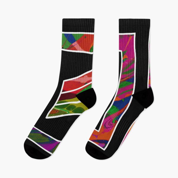 Item preview, Geometric Fluidity - Abstract, colorful, black and white art designed and sold by Printpix.