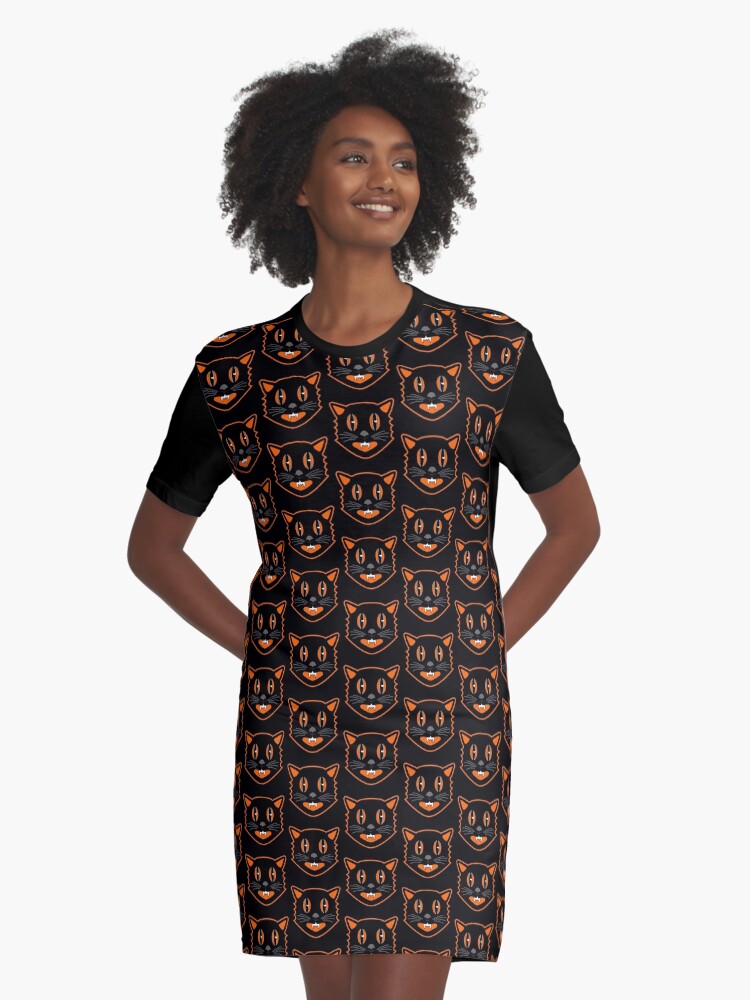 black cat dress