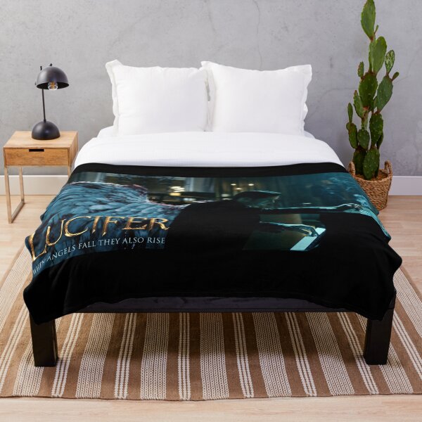 Lucifer Piano Wings Throw Blanket