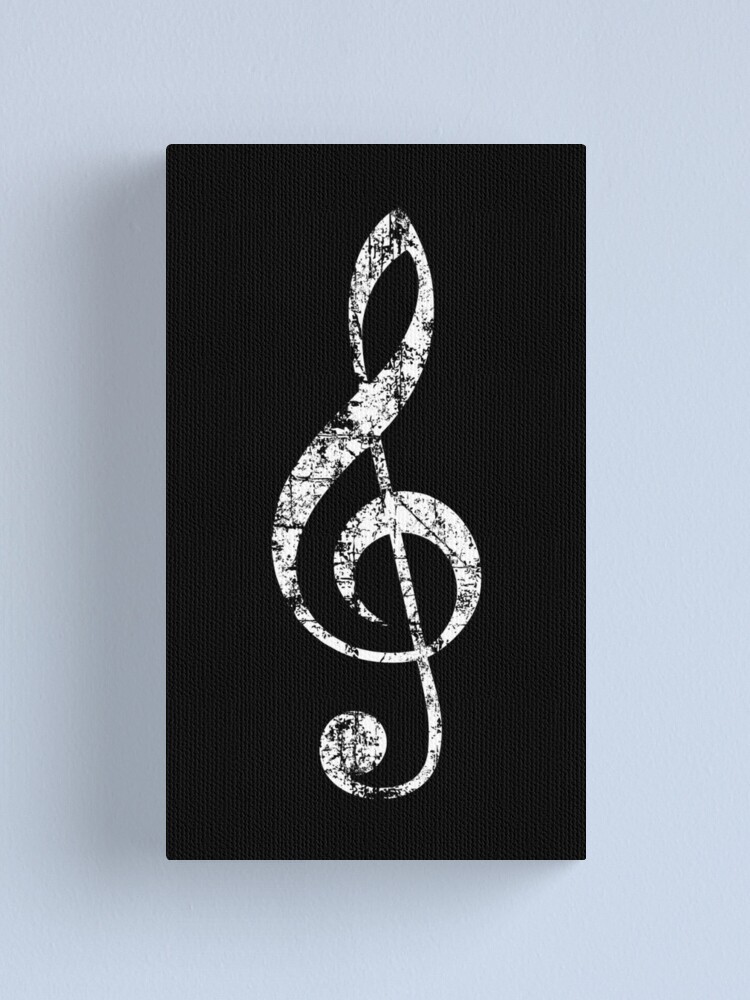 Treble G Clef Musical Black - Patchwork Panda Trims