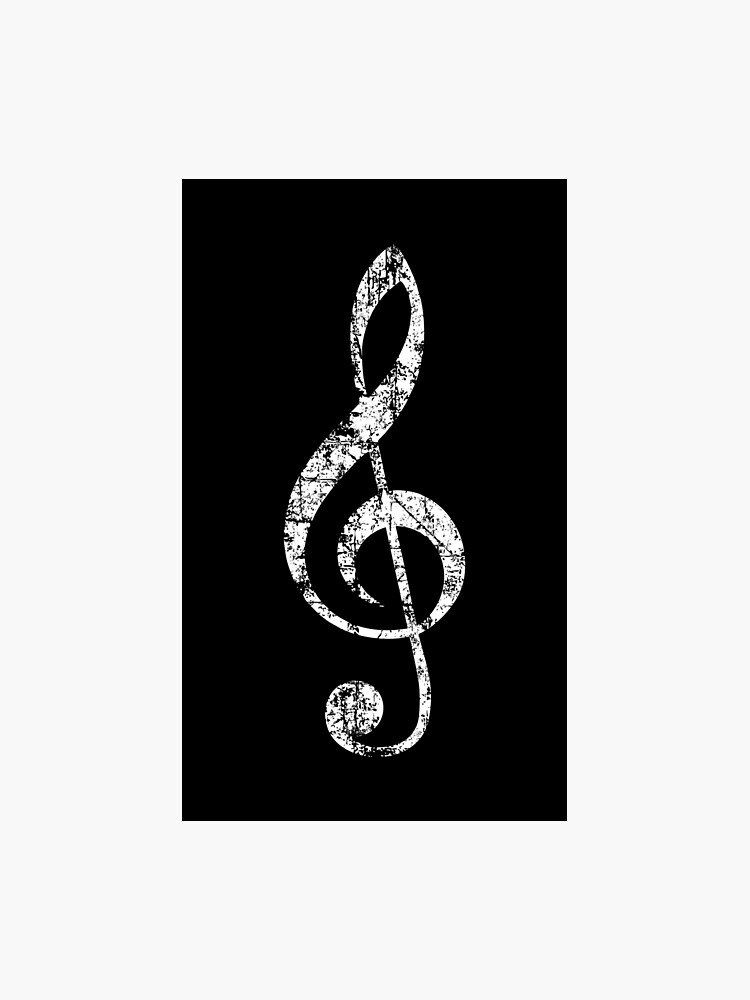 g clef treble clef vintage white photographic print clef treble