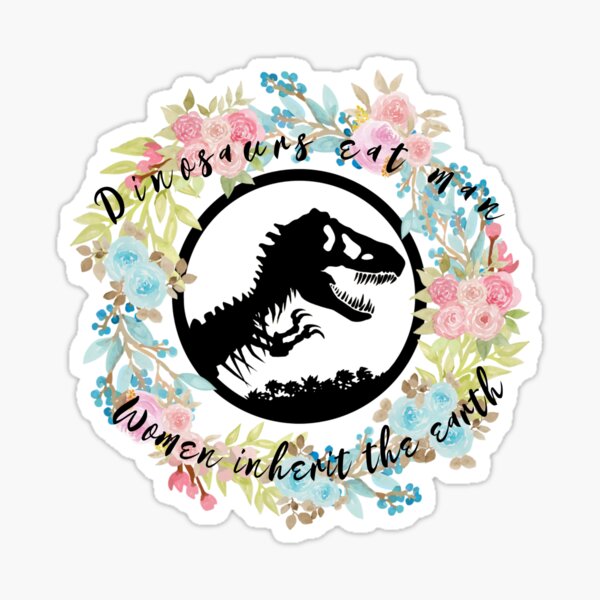 Item preview, Floral Dinosaur Sticker designed and sold by bladerade17.