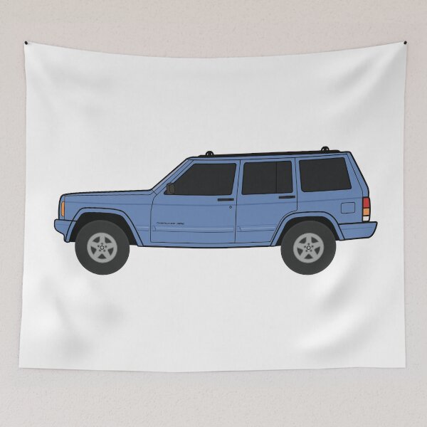 Item preview, 97 to 01 Stock USA 4x4 off road vehicle sky blue  designed and sold by MandalaPics.