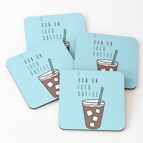 Item preview, I Run On Iced Coffee designed and sold by ArtsAndCrafts ByLisa.
