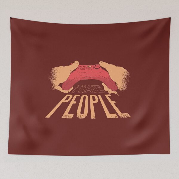 Item preview, Gamer design : I hate people  designed and sold by FFelder.