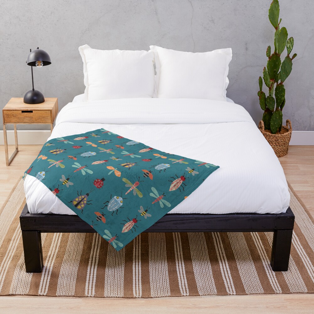 Little Bugs Throw Blanket