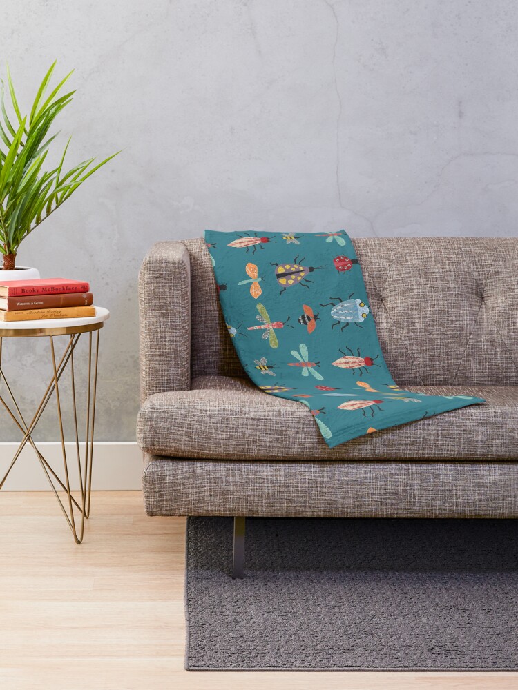 Alternate view of Little Bugs Throw Blanket