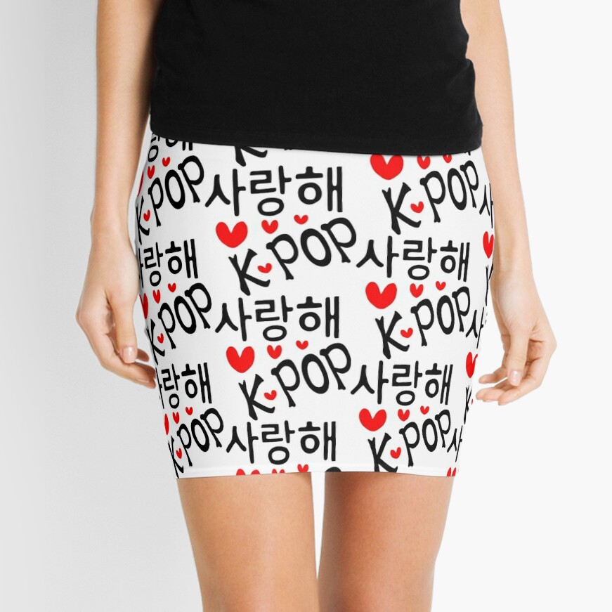 i-love-kpop-in-korean-language-txt-hearts-vector-art-mini-skirt-for