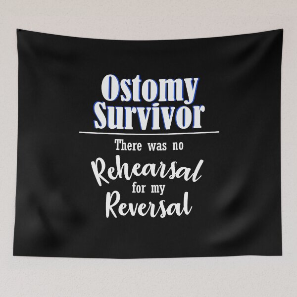 Item preview, Ostomy Survivor No Rehearsal for My Reversal Stoma Bag Colon Cancer designed and sold by wordsonly.