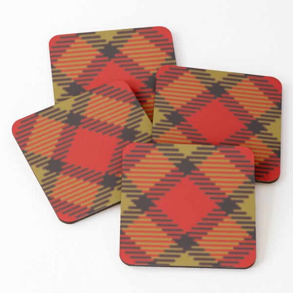 Item preview, Red, Black And Gold Festive Argyle Diamond  designed and sold by Bliss Find And Design.