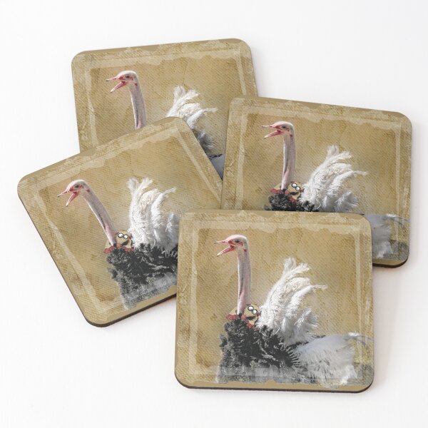 Item preview, Mr.Ostrich Takes His Googly-Eyed Friend For a Ride designed and sold by CarolM.