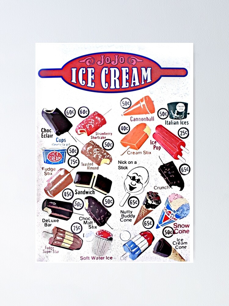 "Jojo's Ice Cream (Killer Klowns from Outer Space)" Poster for Sale by