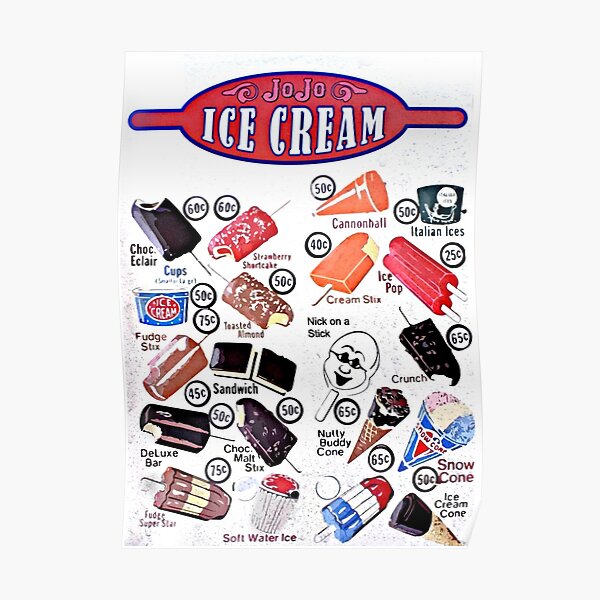 "Jojo's Ice Cream (Killer Klowns from Outer Space)" Poster by