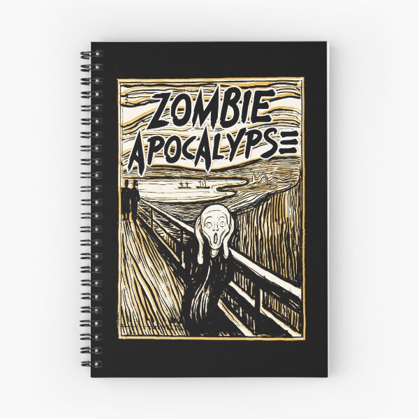 Item preview, The Scream Zombie Apocalypse - Halloween Famous Painting Orange and Black Theme designed and sold by balbert3.