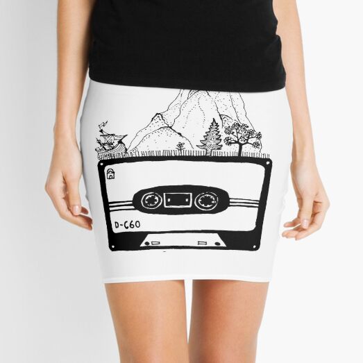 Item preview, Cassette for 90's Kids and 80's kids. Mountains and pirate ship drawn with trees. designed and sold by TuuliTuule.