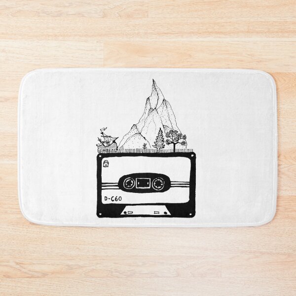 Item preview, Cassette for 90's Kids and 80's kids. Mountains and pirate ship drawn with trees. designed and sold by TuuliTuule.