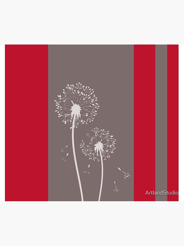 Dandelion Flowers Abstract Art by ArtlandStudio