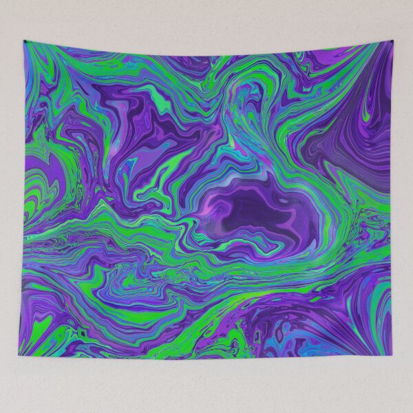 Item preview, Purple Green Marble Abstract designed and sold by Gsallicat.