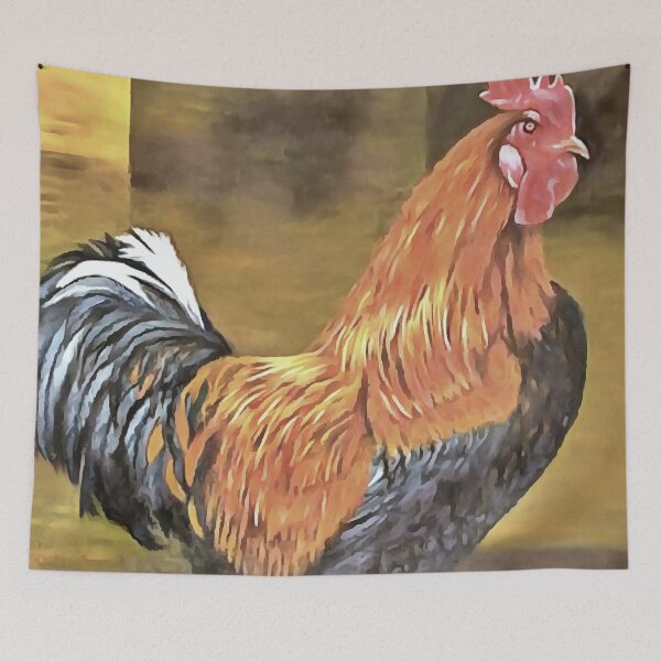 Item preview, Keeping Chickens Farmyard Rooster Art  designed and sold by taiche.