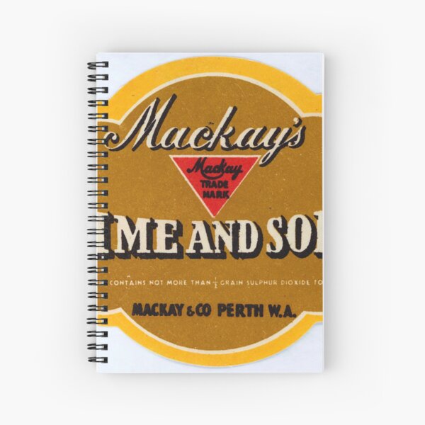 Mackay's Lime and Soda State Library of Western Australia Spiral Notebook