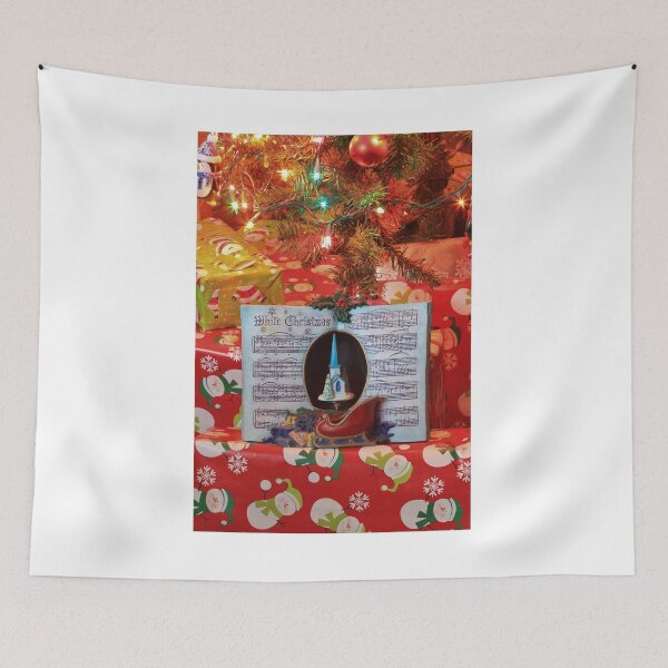 Item preview, Christmas Music Box Book with a blue Church closeup designed and sold by ROBERTDBROZEK.