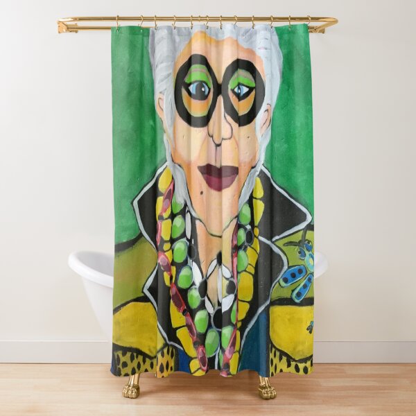 Iris Apfel More is More Shower Curtain