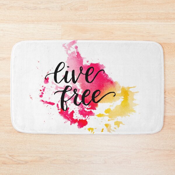Item preview, Live Free Watercolor Splatters designed and sold by CreatedByCarol.