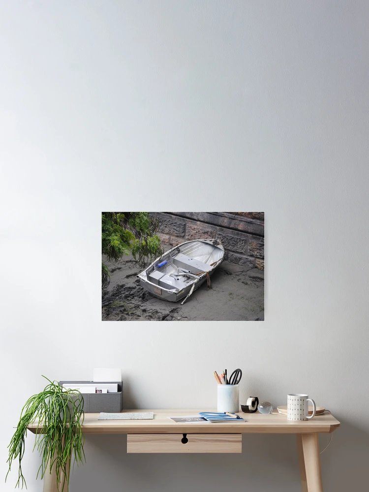 Thumbnail 2 of 3, Poster, Stranded boat designed and sold by Magda Labuda.