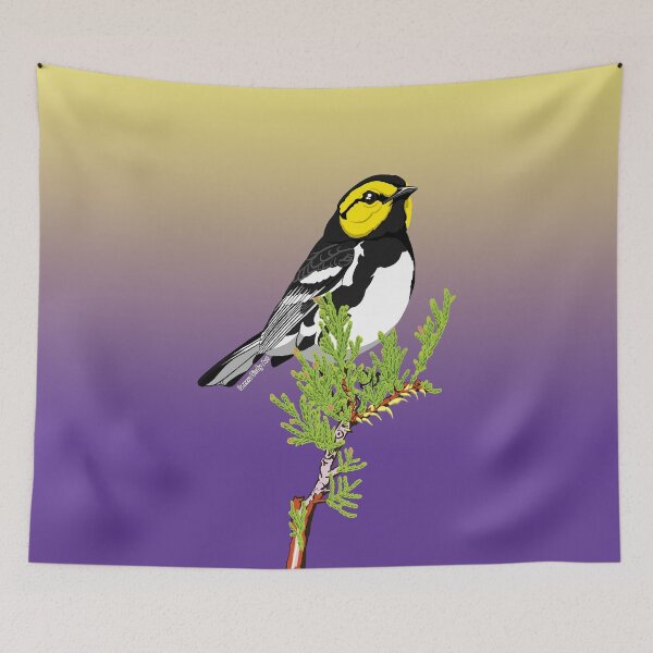 Item preview, Golden-cheeked Warbler designed and sold by BennuBirdy.