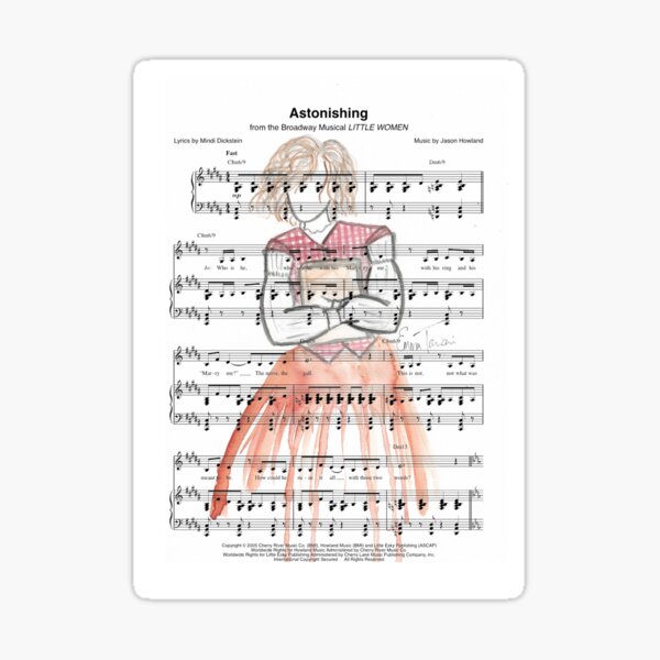 Jo March, Little Women, Astonishing, Little Women the Musical Sticker