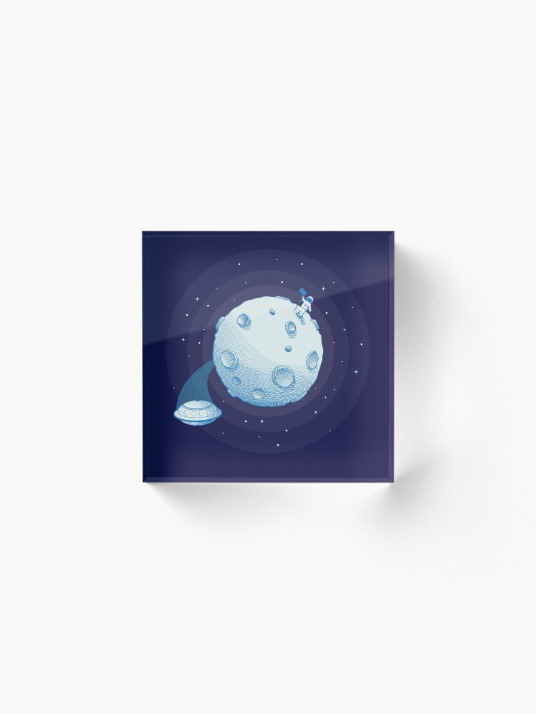 Alternate view of Invaders from Earth Acrylic Block