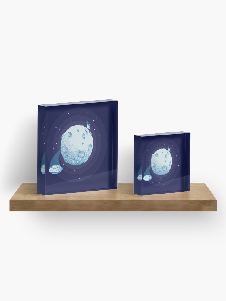 Alternate view of Invaders from Earth Acrylic Block