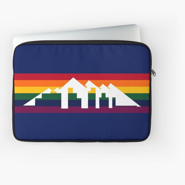 Denver Basketball City Background Design Laptop Sleeve