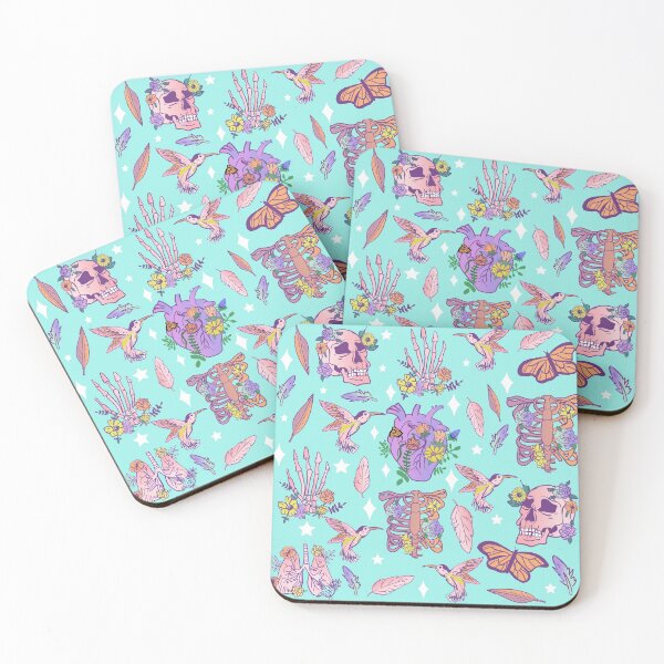 Item preview, Pastel Goth Floral Morbid Anatomy Witchy Kawaii  designed and sold by lunaelizabeth.