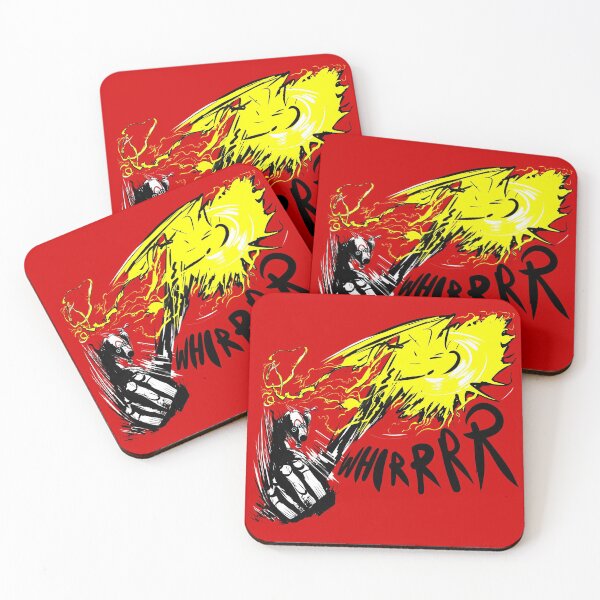 Borderlands Psycho on Fire Coasters (Set of 4)
