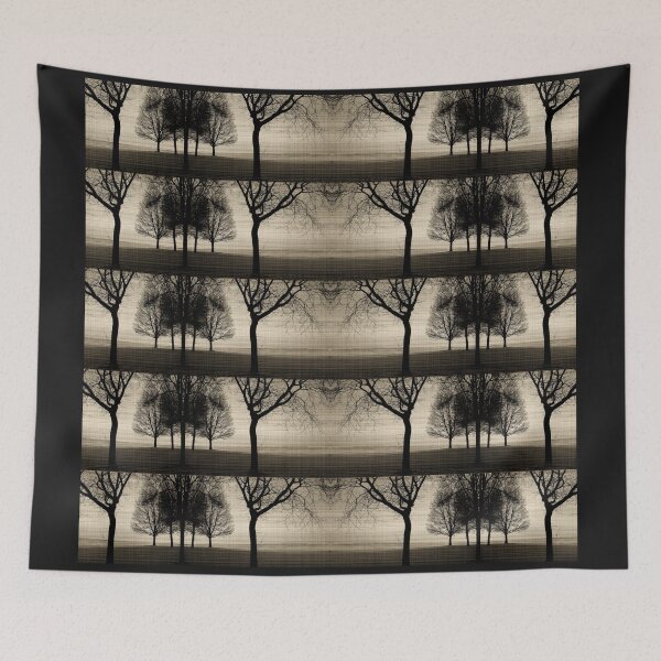 Item preview, Tree Silhouettes in Sepia Pattern designed and sold by WatersEdgeGal.