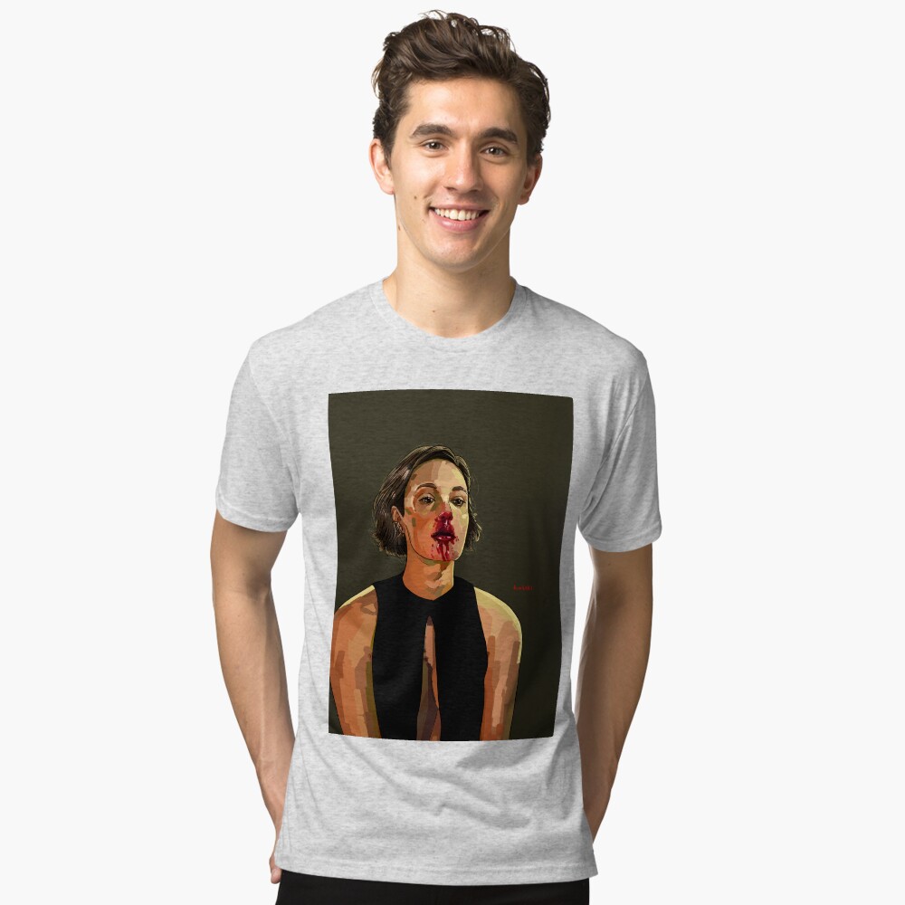Vista previa del artículo con la obra «Camiseta de tejido mixto», diseñado y vendido por IlandiART1504.